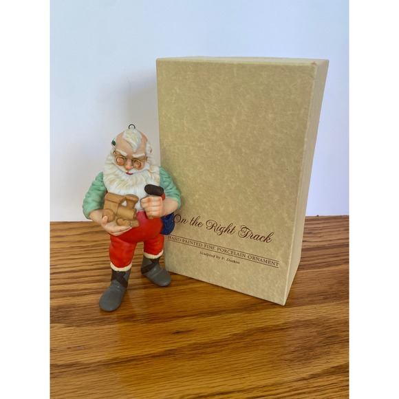 Hallmark Other - Hallmark Keepsake Ornament 1986 On the Right Track Santa Christmas P Dutkin